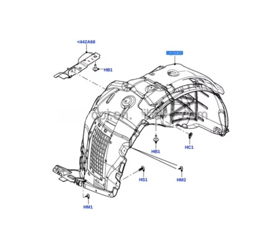 For Range Rover vogue 2023- Front Wheelhouse Fender Liner LR174245  LR174247 Splash Shield